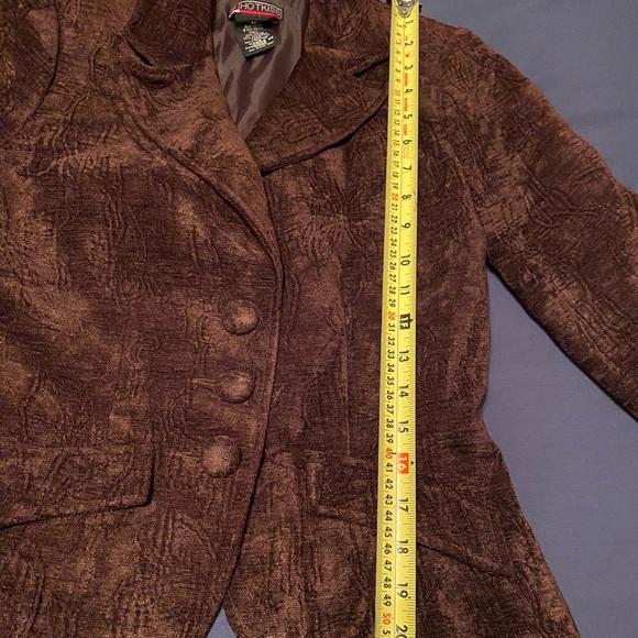 Brown Textured Blazer by J. Peterman - Picture 7 of 16